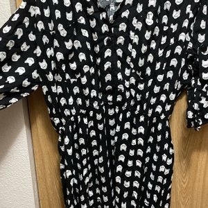 Cat print tunic